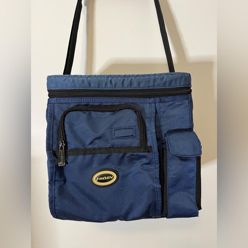 Blue Soft Shell Cooler Bag with Strap